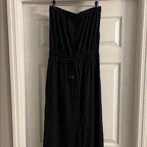 GAP Black Strapless Maxi Dress Small